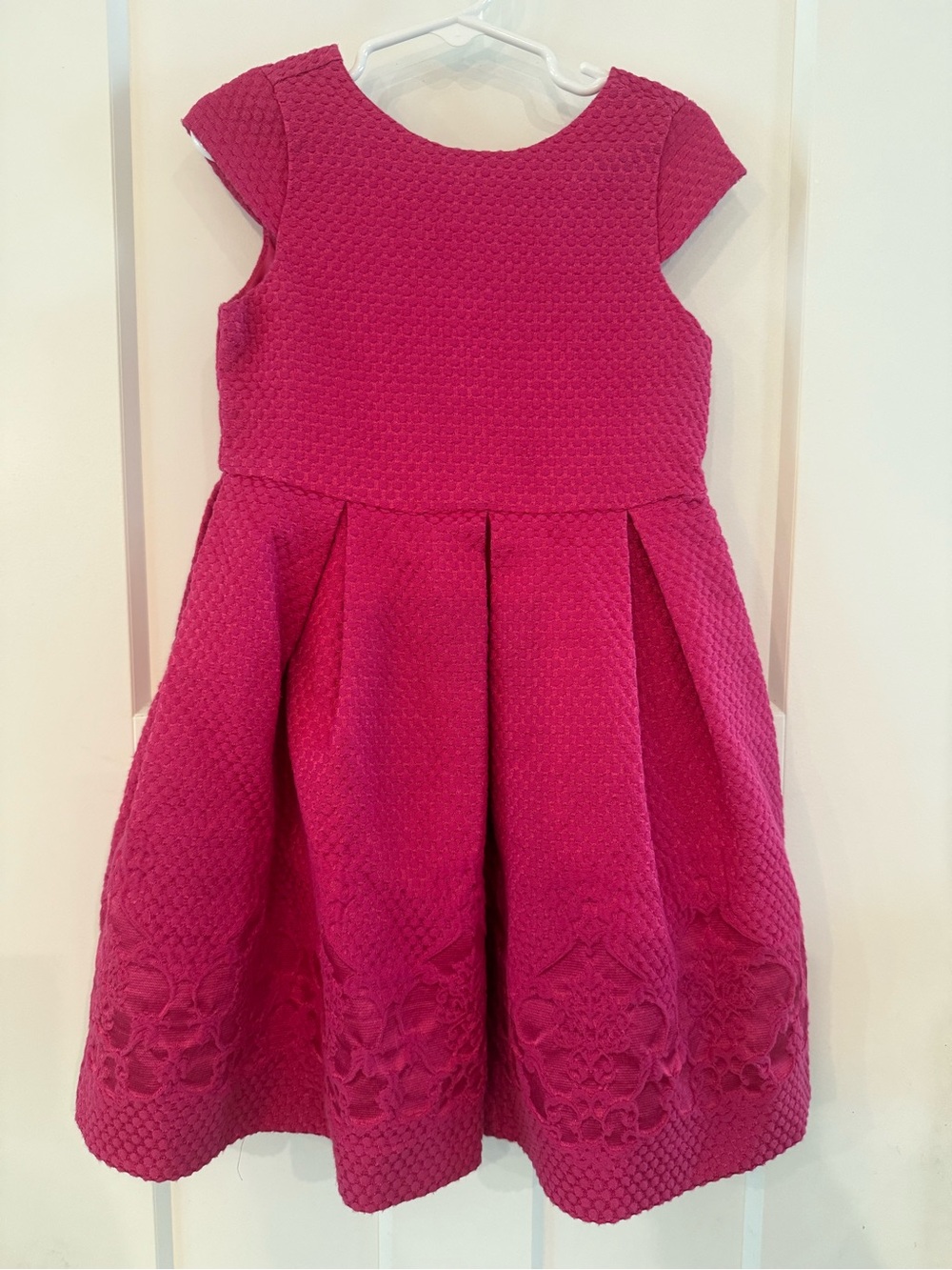 Janie and Jack Jacquard Fuchsia Party Dress